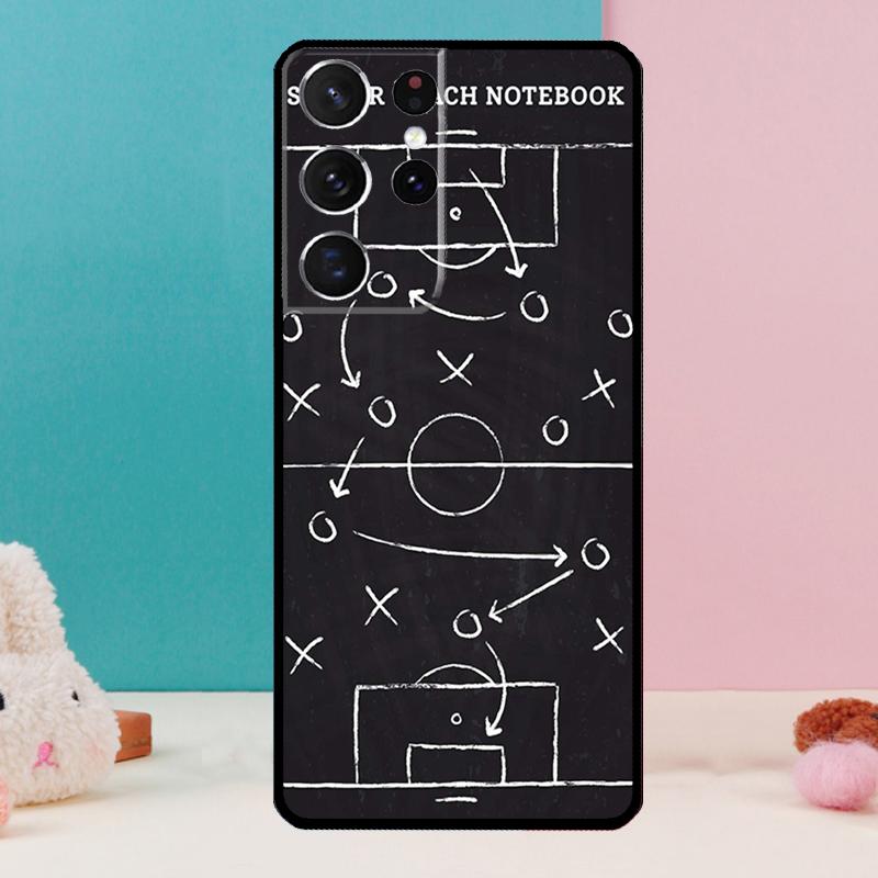 Football Soccer Tactics Time Phone Case For Samsung Galaxy S25 S24 S23 S22 S21 Ultra S9 S10 S20 Plus FE Funda Cover Shell Galaxy S25
