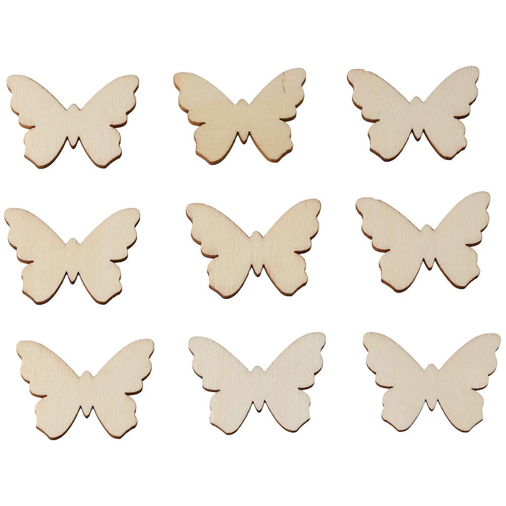 100pcs Unfinished Unfinished Wooden Cutouts Wooden Blank Wood  Home Party