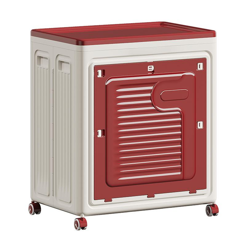 Large Capacity and Oversized Clothing Organizer with Foldable Lid Storage Box красный