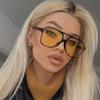 Adult Style Sunglasses Square Double New Beam Personalized Korean Version Trendy Sunglasses High-end UV Resistant