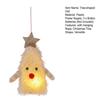 Christmas Tree-shaped Doll with Lights Star Decor Christmas Element Tabletop Decor Home Decoration Figurine