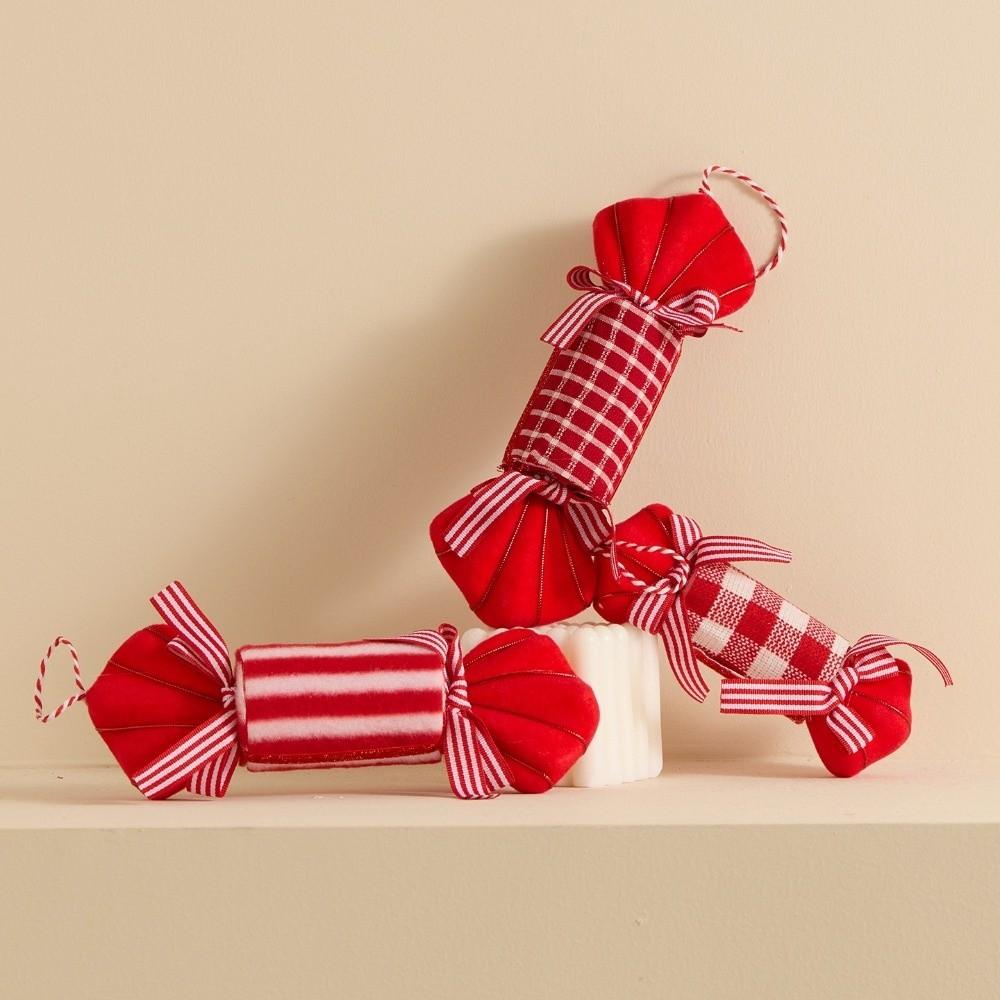 Colorful Candy Cane Xmas Tree Decorations Striped Lightweight Christmas Ornaments Large Christmas Tree Hanging Ornaments