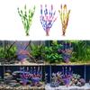Pack Of 10 Aquarium Landscape Realistic Spirals Water Plant With Ceramic Base For Fishtanks Decoration Safe for Fish