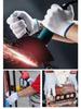 Durable Wear-Resistant Nylon Labor Gloves - Thickened Cotton Liners for Machinery & Construction, Unisex