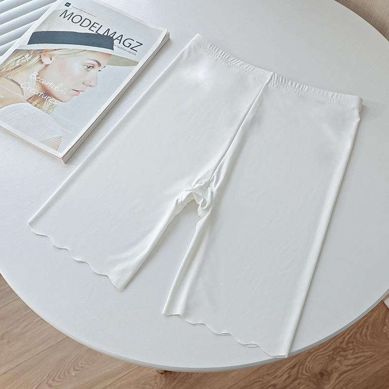 

Женские летние шорты из ледяного шелка, бесшовные, с защитой от просвечивания – Большой размер, Не скручиваются, Подтягивают бедра, Подходят для ношения на улице XX-Large