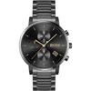 Integrity Black Dial Black Metal Bracelet Men's Quartz Watch 1513780