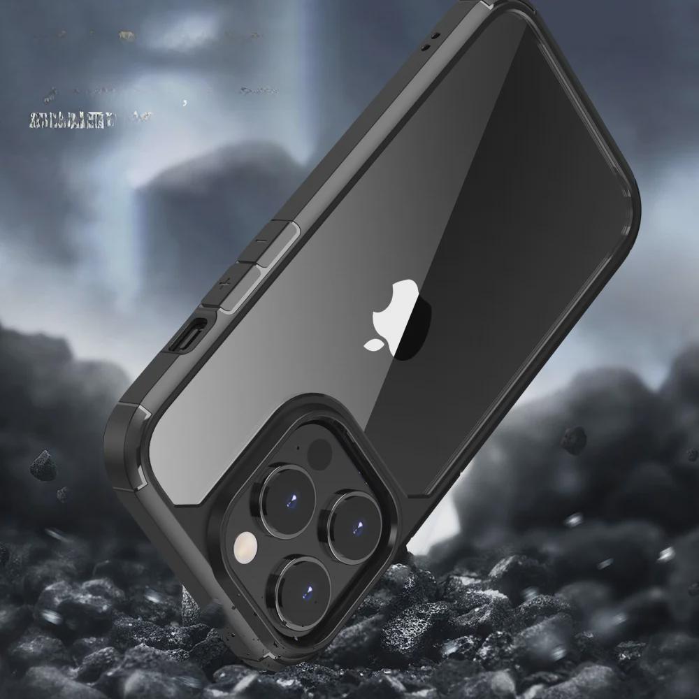 iPhone 14 Pro Transparent Airbag Anti-Fall Protective Case