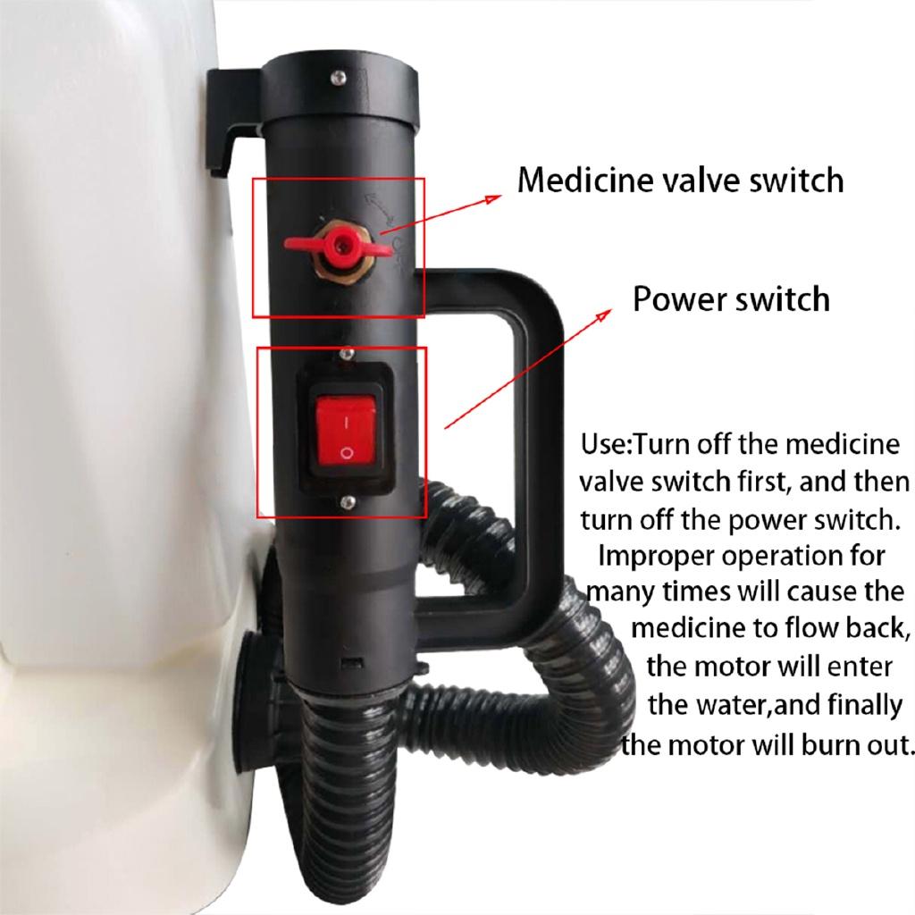 Electric ULV Fogger ULV Ultra Low Capacity Cold Fogging Machine 1400W Knapsack Electric Spray Disinfection 110V/220V