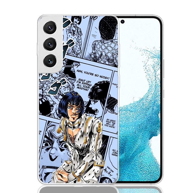 JoJo Bizarre Adventure Anime Case Phone Cover for Samsung Galaxy S24 S25 Ultra S23 Plus S22 + S21 S20 FE S10 S25Plus Trend Funda