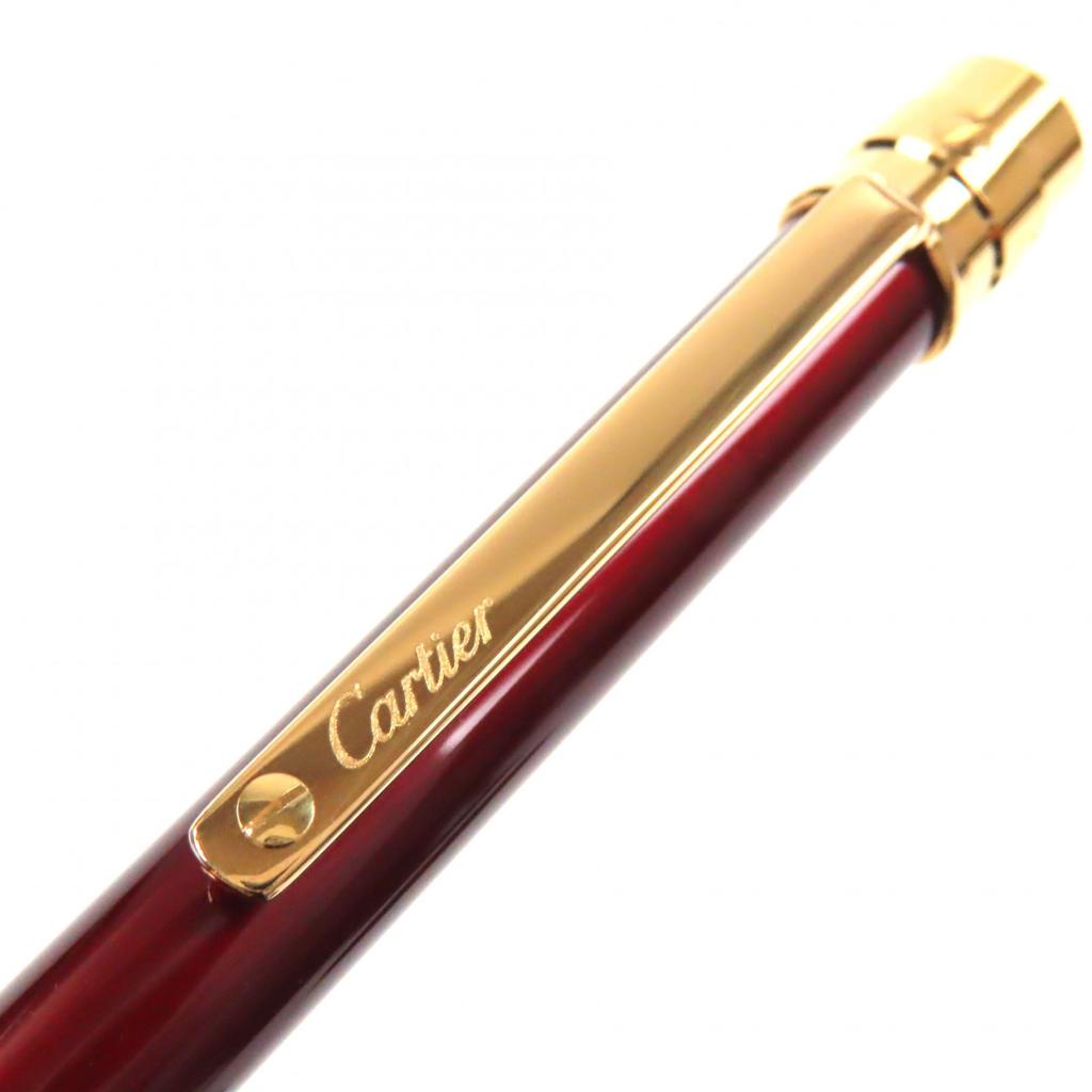 Excellent Cartier Ballpoint pen Santos de Cartier Bordeaux gold mens Used