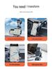 Multifunctional Car Phone Holder with Suction Cup & Air Vent Mount