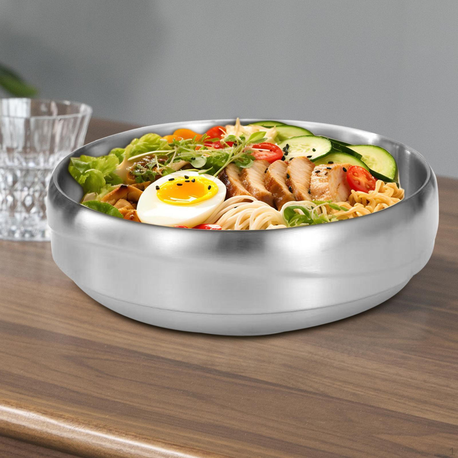 

Чаша из нержавеющей стали Коммерческая еда Многоцелевой ресторан с лапшой, служащий для 21CM