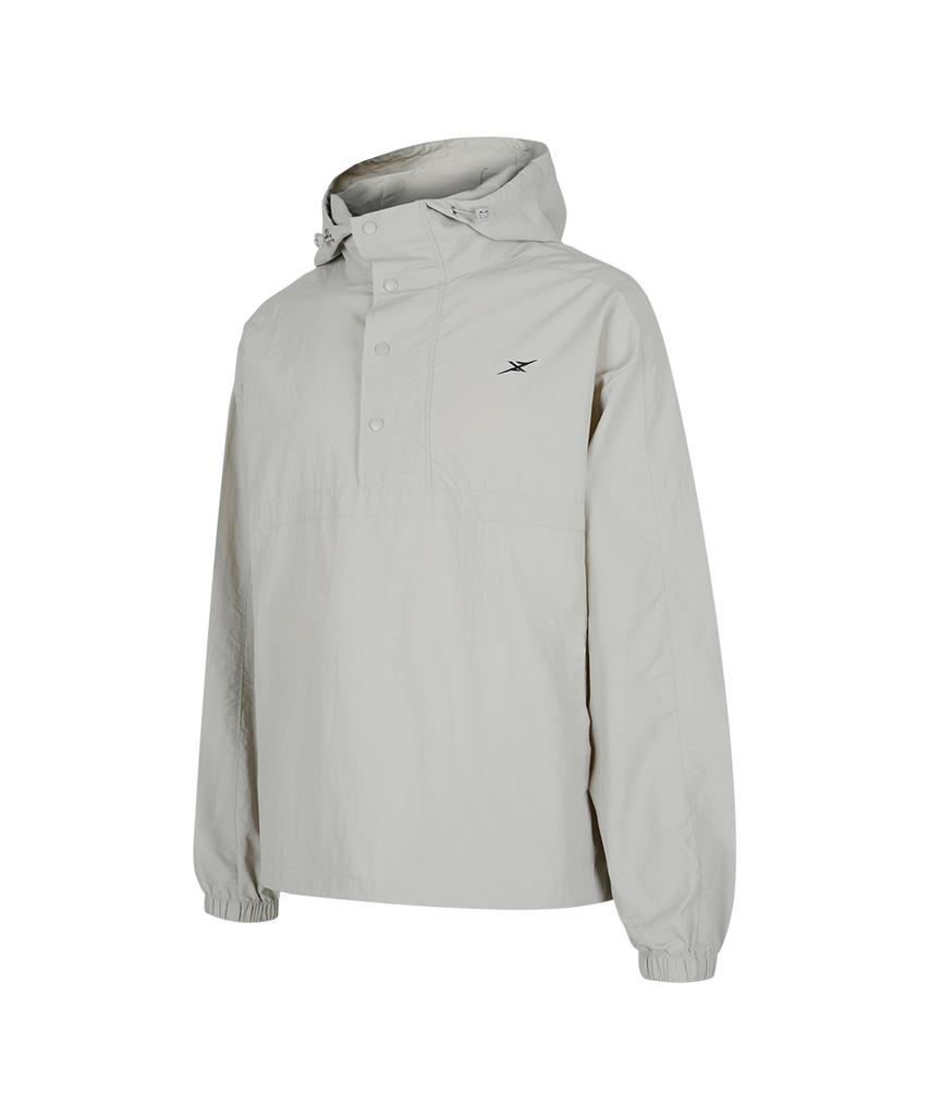 Ninez Hidden Placket Hooded Anorak (2 Colors)