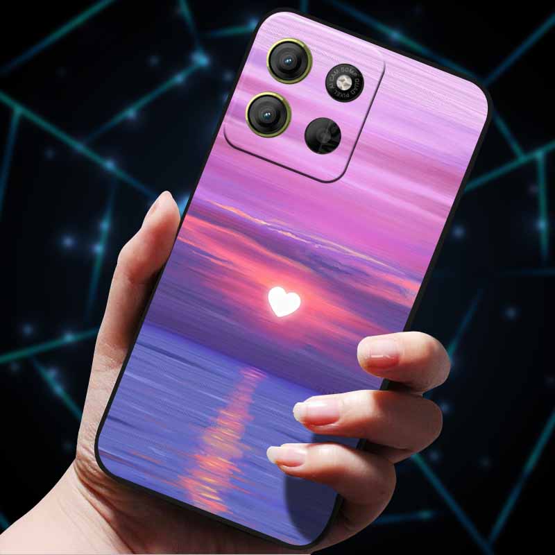 For Moto G15 4G Case Painted Cats Soft Silicone Lovely Back Case for Motorola Moto G15 Power G 15 Phone Cover MotoG15 etui Funda