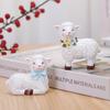 Resin Mini Sheep Figurine Cute Cartoon Outdoor Garden Decoration Waterproof Design for Home And Garden