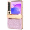 For Huawei Pura X Case Hinge Protection Rhinestone Glitter PC Phone Cover