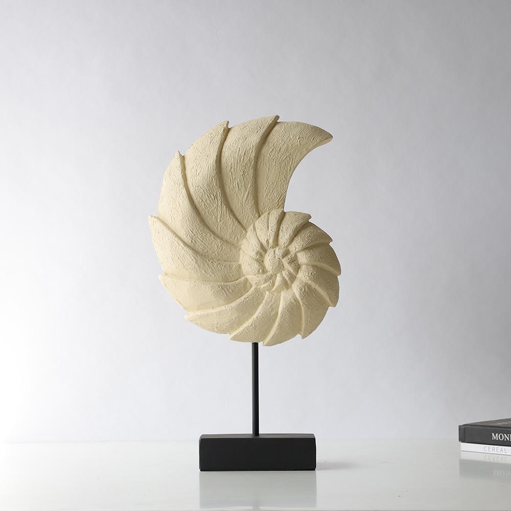 

Resin Handicrafts Simulated Conch Ornaments Shell Sculpture Abstract Decorative Figurines Home Decoration Accessories 24x10x43cm