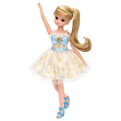 TAKARA TOMY Dress Colorful Doll Pretend Play Toy for Ages 3 and Meets Toy Safety ST Mark Certified "Licca-chan LW-04 Star" Dress-Up Up, Standards,