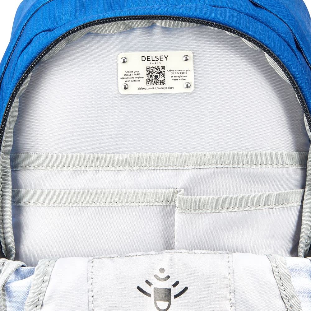 DELSEY PARIS Nomade Backpack, 28L, 49cm, 0.8kg, 2-Year Warranty, Official Import, d00333561102, Blue