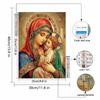 Set Pittura Diamante Fai da Te 5D Diamanti Completi Vergine Maria Religiosa Artigianato per Decorazione Parete Casa