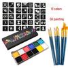 22-Color Multi-Use Face & Body Paint Pigment