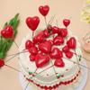 Cake Topper Decoration Ball DIY Birthday Cake Decoration for Party Celebrate Wedding 20 Heart Mixed Balls Cupcakes Dessert Decor
