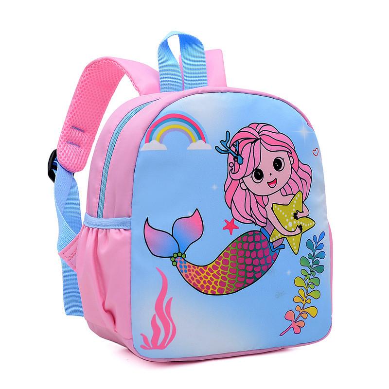 Trendy Cartoon Animal Backpack For Preschool Children Featuring Comfortable Shoulder Straps Mermaid