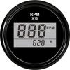 52mm Outboard Engine Tachometer Gauge with Hour 0~9990 RPM Meter For Marine Car Motor Tacho Motorcycle Digital Speedometer