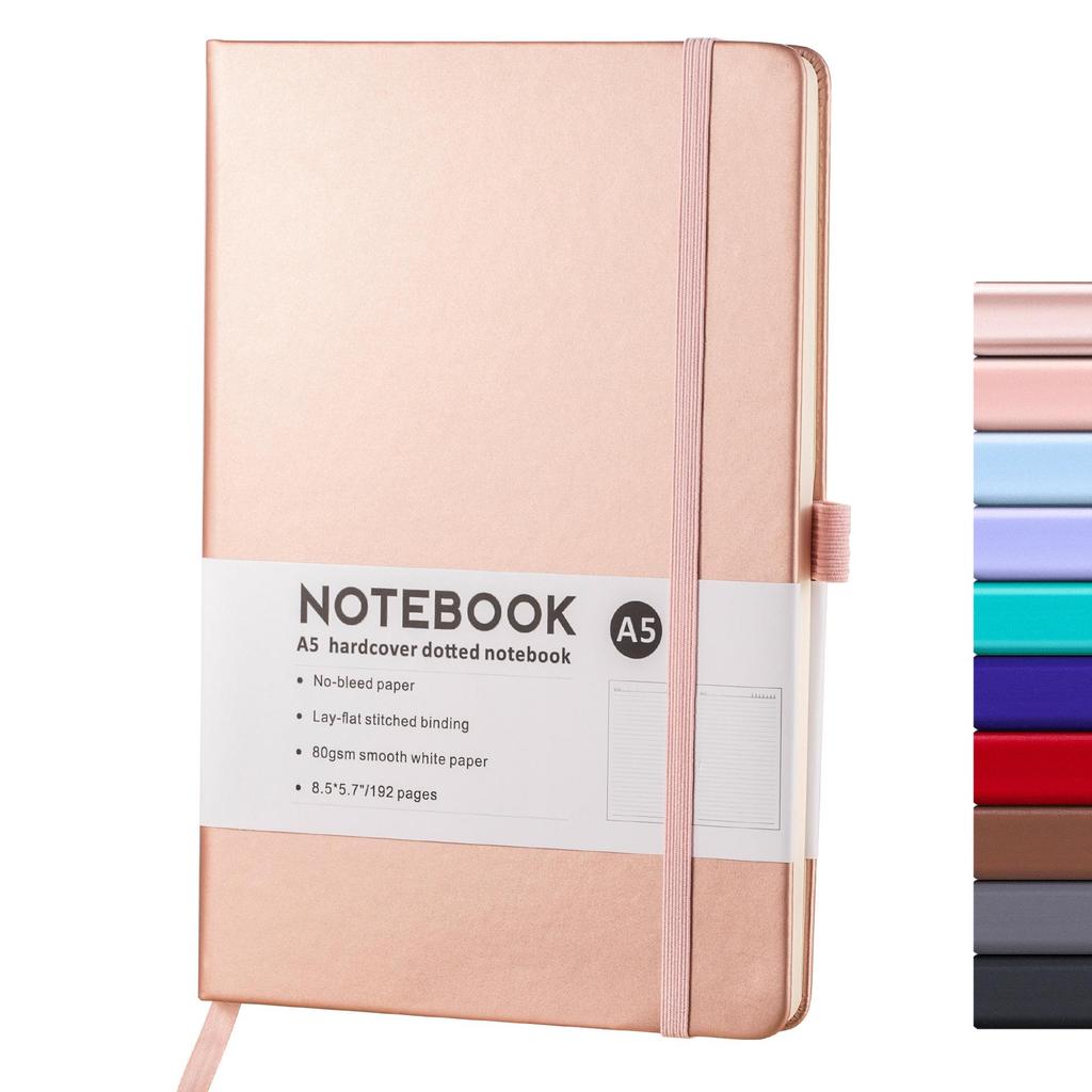 Creative A5 Business Notebook with Elastic Band - Thick & Simple Student Diary