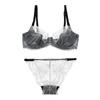 Sexy Lace Bra Thin Transparent Seductive Thin Style Large Size Bra Set