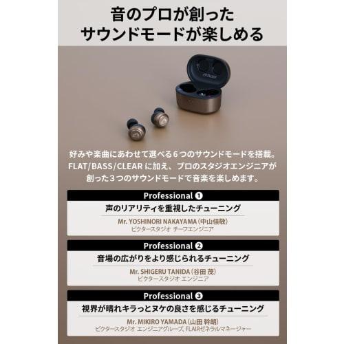 JVC Kenwood Victor HA-FX150T-NA Wireless Earbuds, Bluetooth, Noise Cancelling, Bronze, Ambient Sound Capture, Up to 21 Hours of Playback, Waterproof,