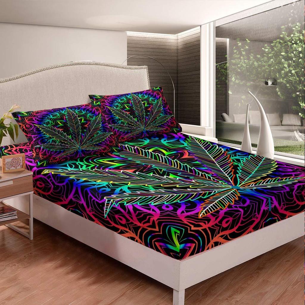 Single Spiral Vortex Tie-Dye Pattern Mattress Three-Piece Digital Printing Mattress Bedding Adult Children