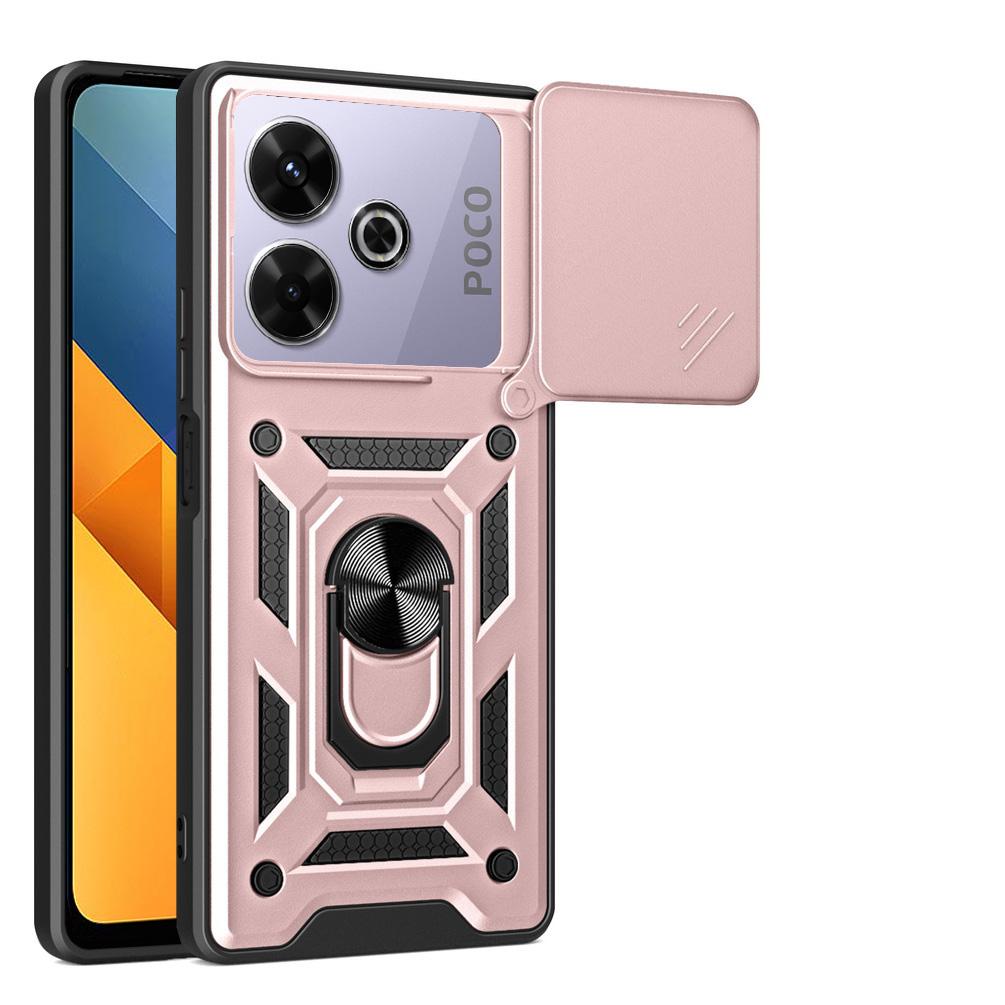 Camera protect case for POCO M6 4G POCO F6 Pro POCO F6 Armor Hybrid Ring Back Cover