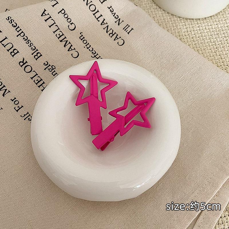 Geometric Star Metal Hairpins Women Girls Kids Hair Clips Pins Barrettes Accessories Hairgrips Headdress Headwear Ornament