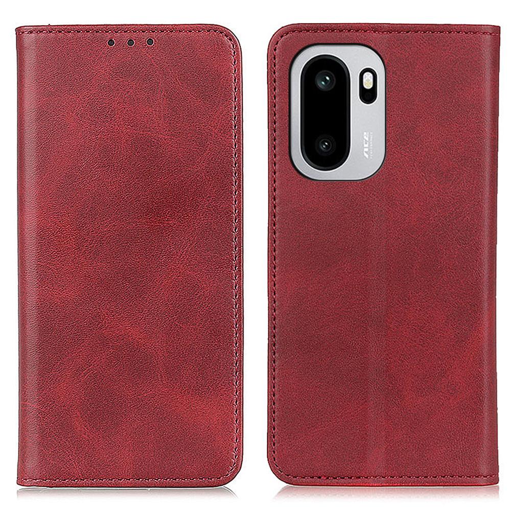 For OnePlus 15R 5G/Ace 6T 5G/Ace 6 5G Case Cowhide Texture Split Leather Flip Wallet Phone Cover