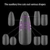 Professional Matte Press On Nail 240 Pcs Short Ladder Long Oval Optional Size Markers ABS Nail Art For Office Occasions