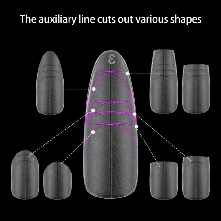 Professional Matte Press On Nail 240 Pcs Short Ladder Long Oval Optional Size Markers ABS Nail Art For Office Occasions