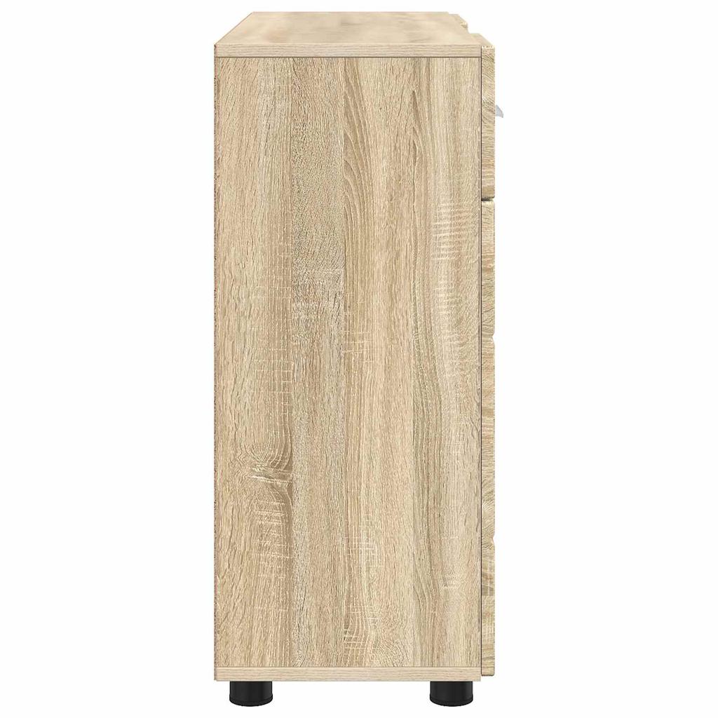 Wooden Cabinet Sonoma Oak 88.5 x 30.5 x 73 cm Engineered Wood