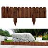 Wood Fence Bendable Garden Edging Border Decorative Corrosion-resistant Flower Bed Fence Easy Install Outdoor Decor Barrier for Yard Patio