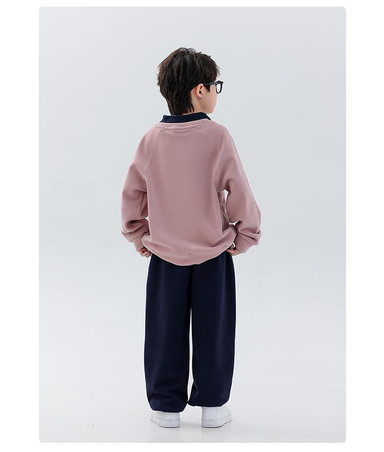 Jungen Hoodie mit Fleece-Futter - 2025 Herbst/Winter Warmes Oberteil für Kinder mit lockerem Revers, Mittlere/Große Größen, Trendiges Design