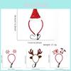 Bandeau de Noël réglable pour animal de compagnie avec flocon de neige festif et bois de renne pour chiens