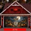 2D flat banner 1PC Large Garage Banner - Polyester Material - Multi-size Banner Halloweenzyc