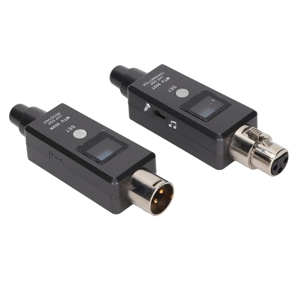 Wireless Microphone Adapter Rechargeable Wireless Microphone XLR Transmitter Receiver for Sound Mixe