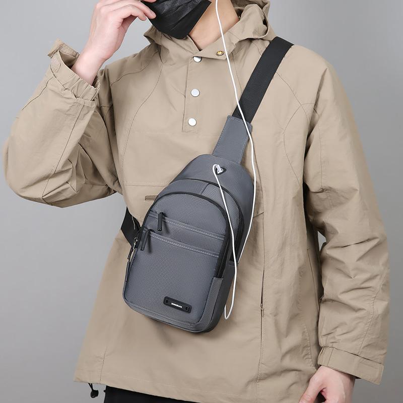 Men's Chest Bag Crossbody Bag Waterproof Wear-resistant Shoulder Bag