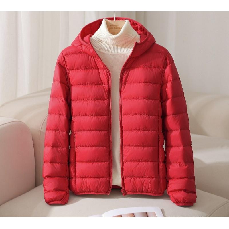 Women Puffer Jacket Plus Size 5XL 6XL 7XL New Spring Autumn Female Ultra Lightweight Packable Hooded Down Coats