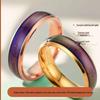 Men's Mood Ring: 6mm Stainless Steel with Niche Design, Non-Fading Warm and Cool Colors.