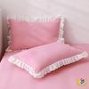 Juego de Fundas de Almohada de Color Sólido Estilo Coreano (2) - Estilo Princesa para Residencias Estudiantiles