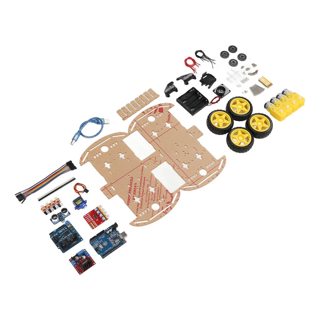 Smart Robot Car Chassis Kit Tracking Motor Robot Smart Car Platform for 4WD DIY