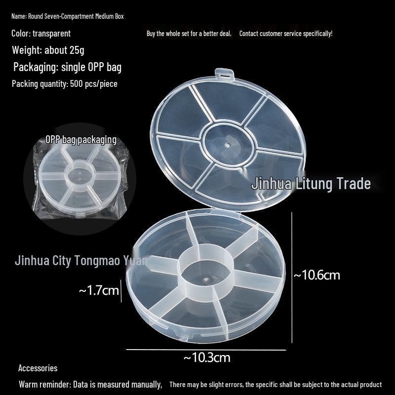 Transparent Storage Box for Electronics, Jewelry, Tools, Plastic Parts, and Fishing Tackle with Large Fixed Grids