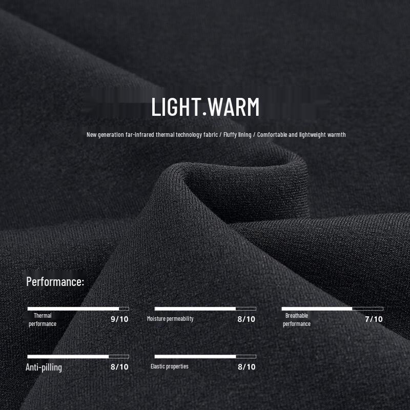 Navigare Men's Far-Infrared Warm Stand-Collar Cardigan Jacket